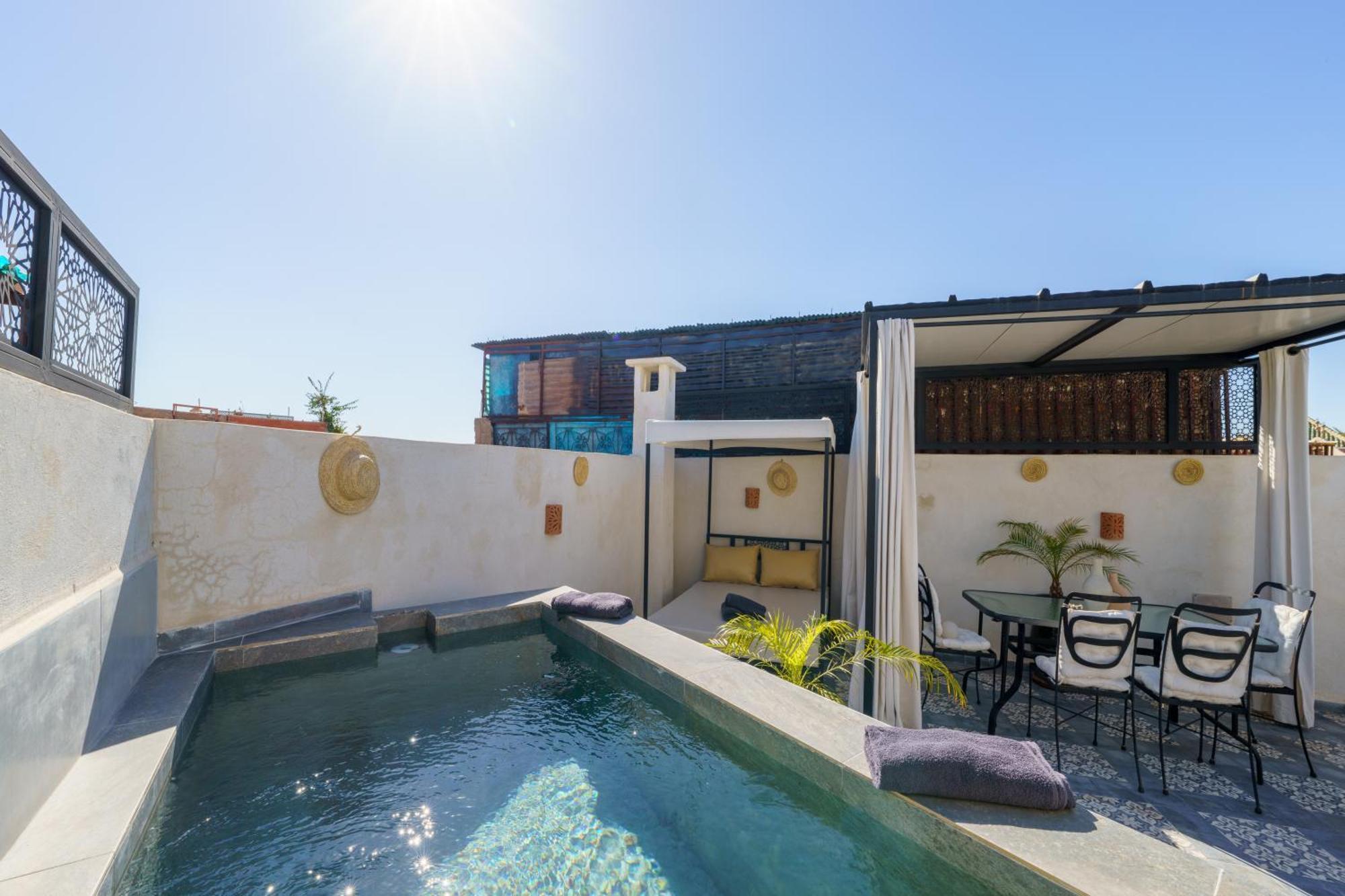 מרקש Riad 4 Chambres - Piscine & Petit Dejeuner Gratuit - Wifi Fibre Optique מראה חיצוני תמונה